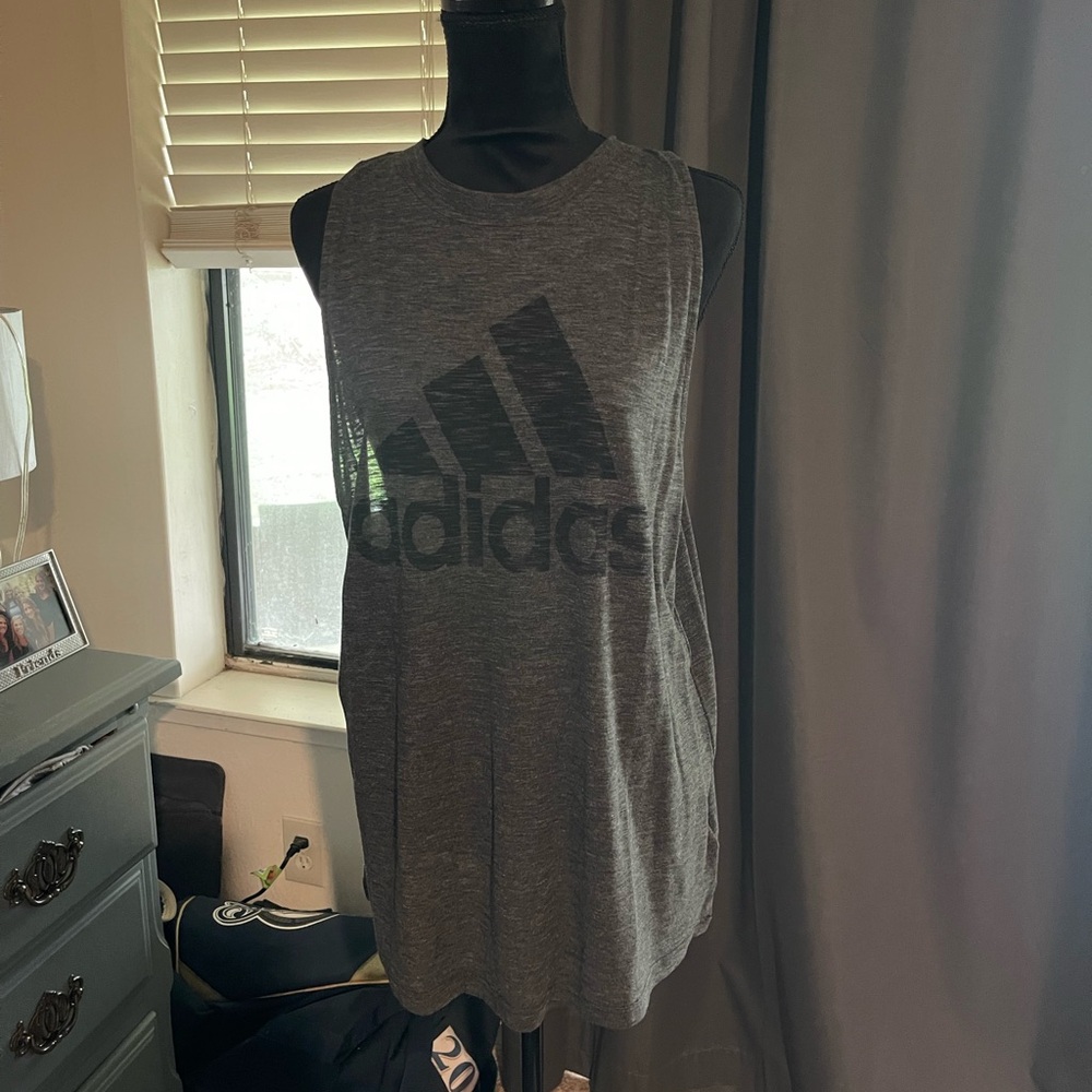 Adidas Women's Charcoal Muscle Tee